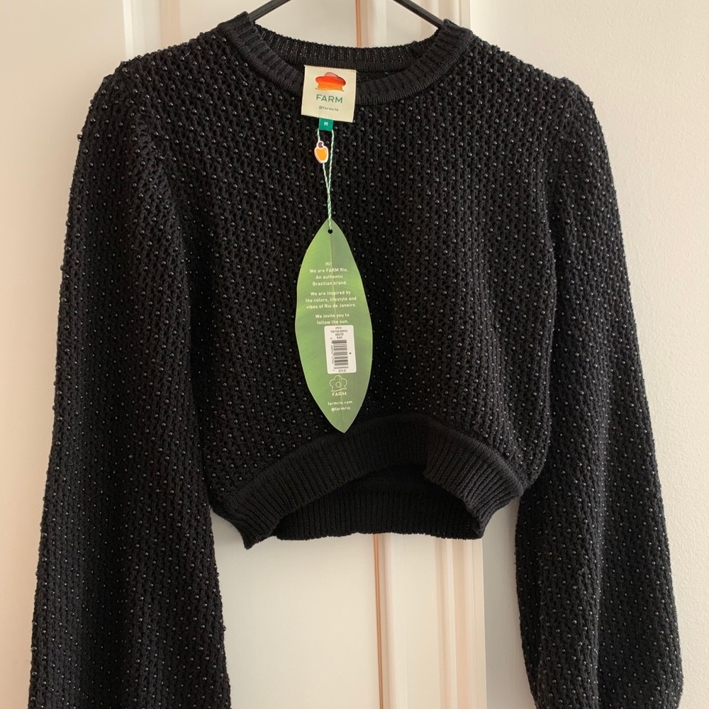Farm Rio BNWT cropped sweater size medium